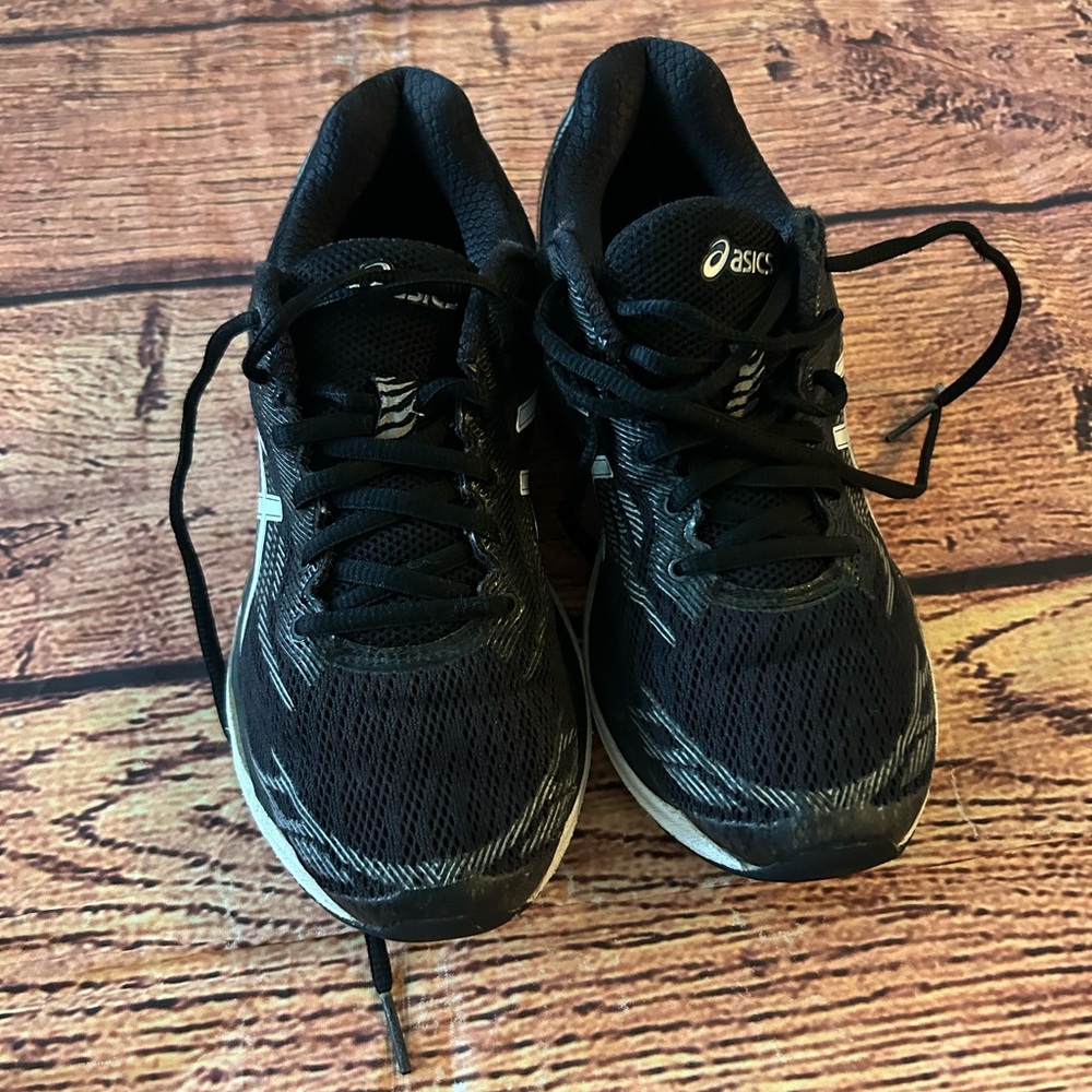 ASICS T7J6N GEL Ziruss Womens Running Shoes Black/White/Silver